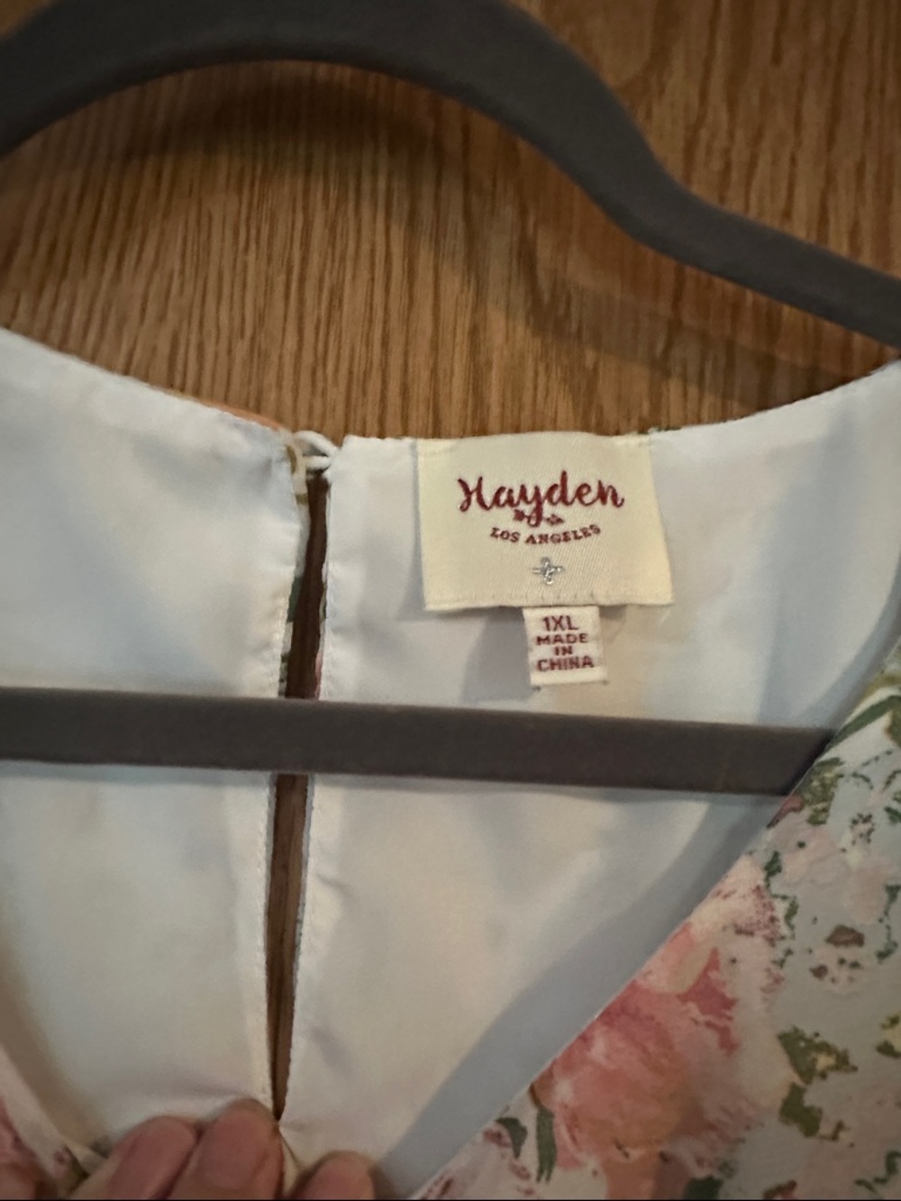 Hayden Floral Peplum Blouse in Pastel Pink, Yellow & Green - Picture 2 of 2